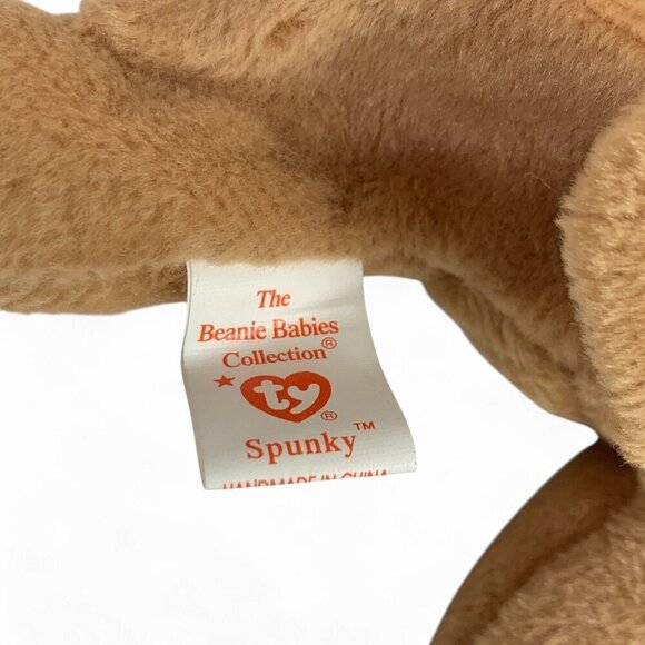 TY Beanie Babies "Spunky" The Spaniel 8" Plush Toy Collectible 1997 NWT - Picture 3 of 6